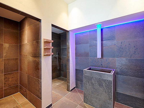 Bachhof Resort, SPA-Bereich, Eisbrunnen und Erlebnisduschen